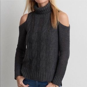 American Eagle Cold Shoulder Sweater